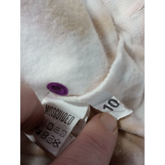 PLAYBOY X Missguided Logo Hooded Sweatshirt Size 10 Tye Dye Rare - Picture 6 of 6